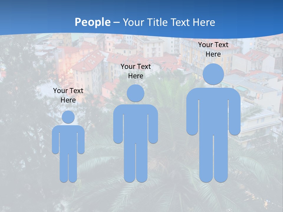 Italy. Panorama Of San Remo. PowerPoint Template