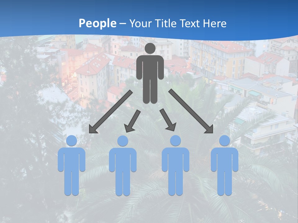 Italy. Panorama Of San Remo. PowerPoint Template