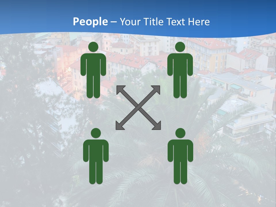 Italy. Panorama Of San Remo. PowerPoint Template