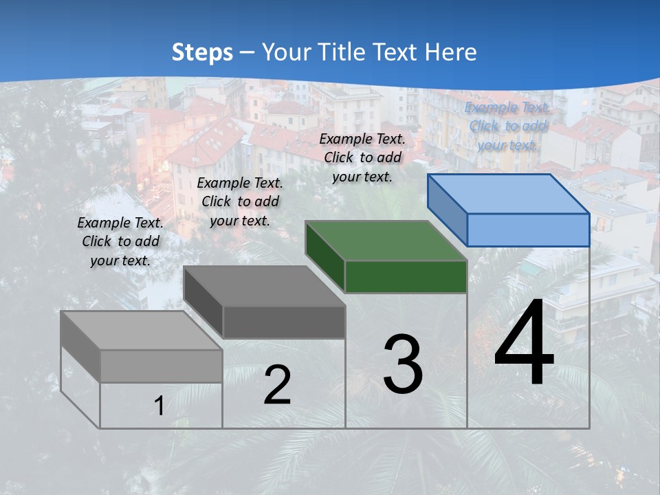 Italy. Panorama Of San Remo. PowerPoint Template