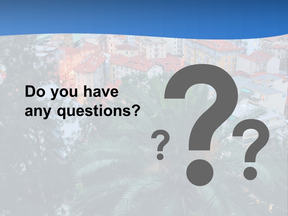 Italy. Panorama Of San Remo. PowerPoint Template