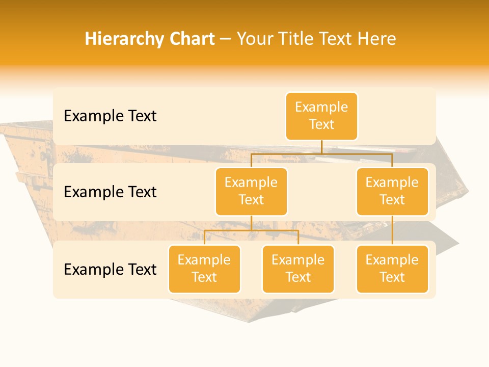 Old Yellow Builders Skip, Isolated On White, Clipping Paths For Skip And Shadow. PowerPoint Template