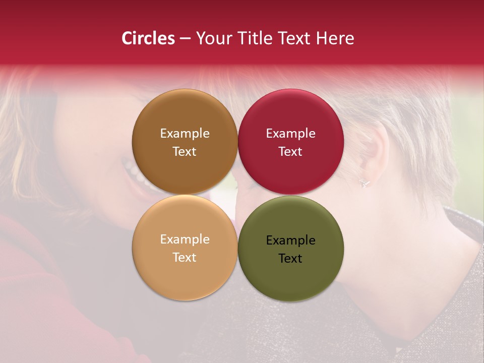 2 Women Having A Good Time Together PowerPoint Template