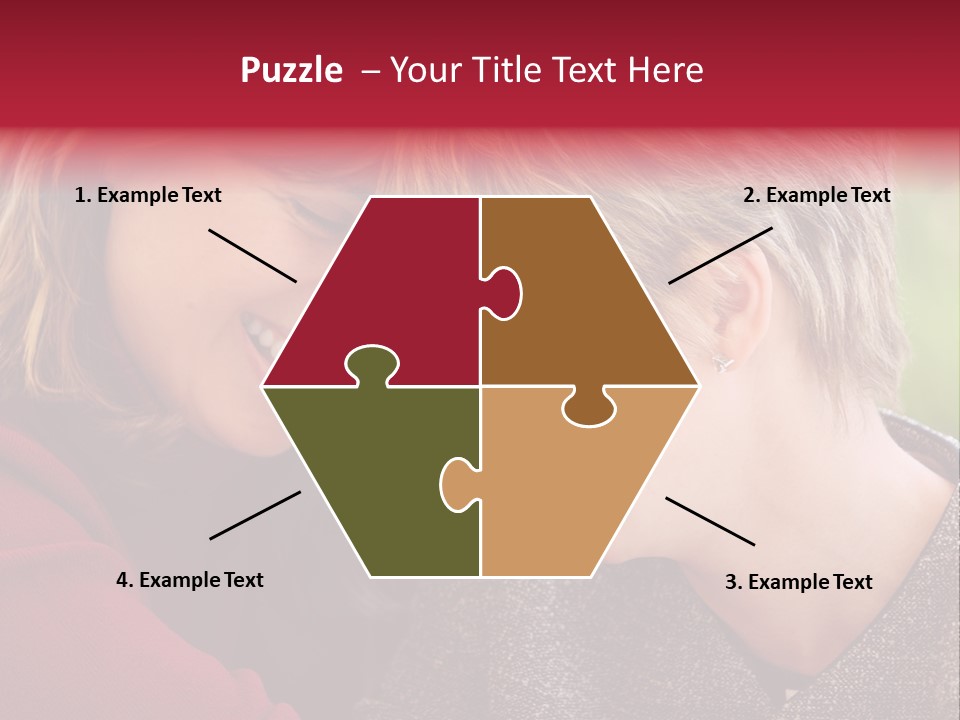 2 Women Having A Good Time Together PowerPoint Template