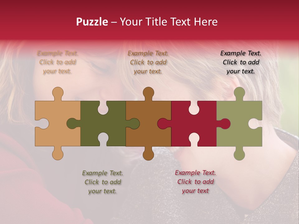 2 Women Having A Good Time Together PowerPoint Template