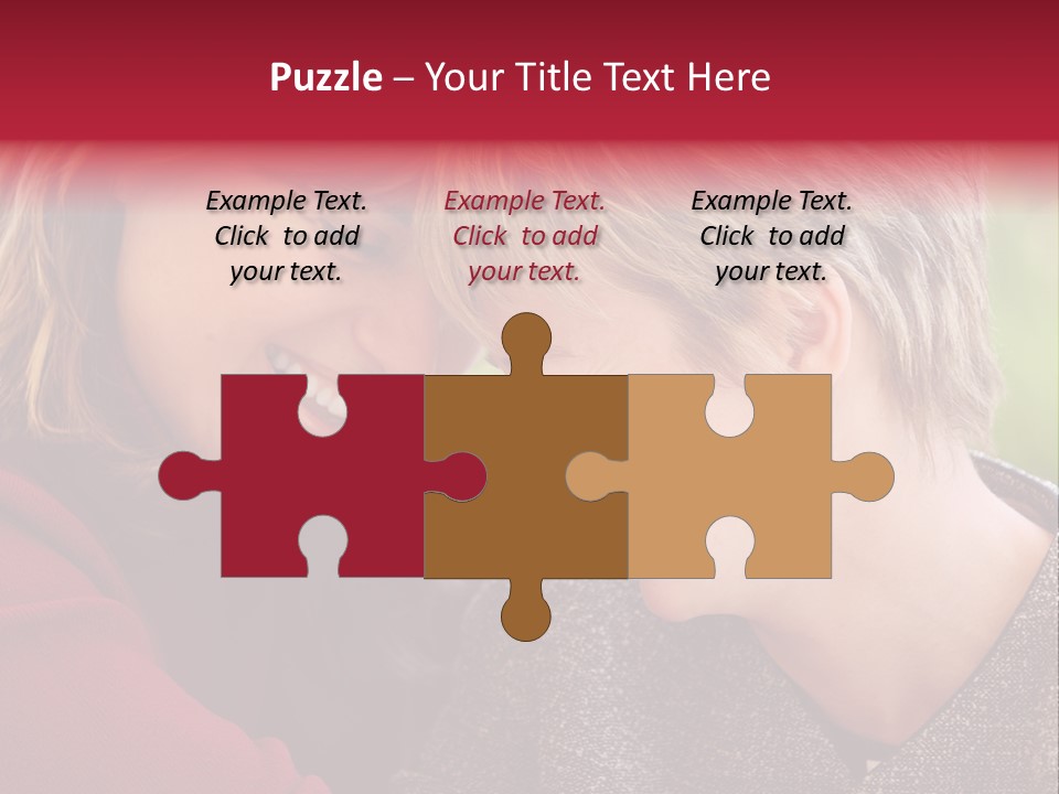 2 Women Having A Good Time Together PowerPoint Template