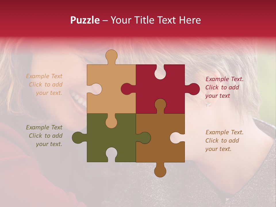 2 Women Having A Good Time Together PowerPoint Template