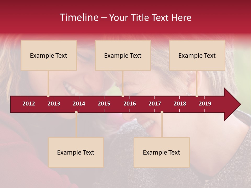 2 Women Having A Good Time Together PowerPoint Template