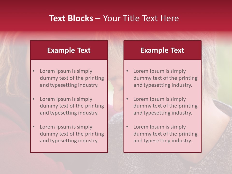 2 Women Having A Good Time Together PowerPoint Template