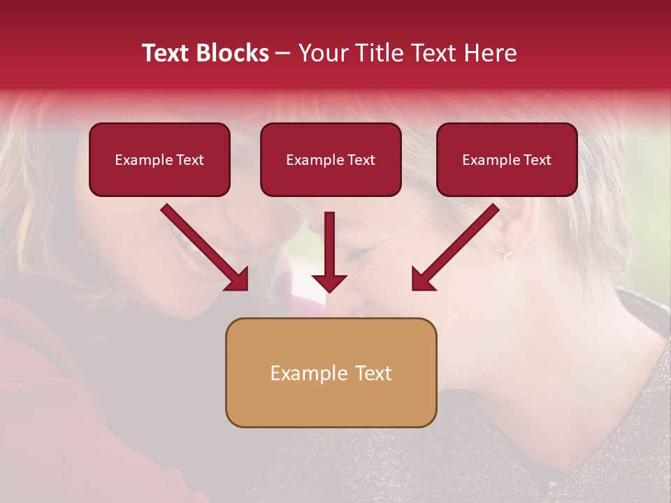 2 Women Having A Good Time Together PowerPoint Template