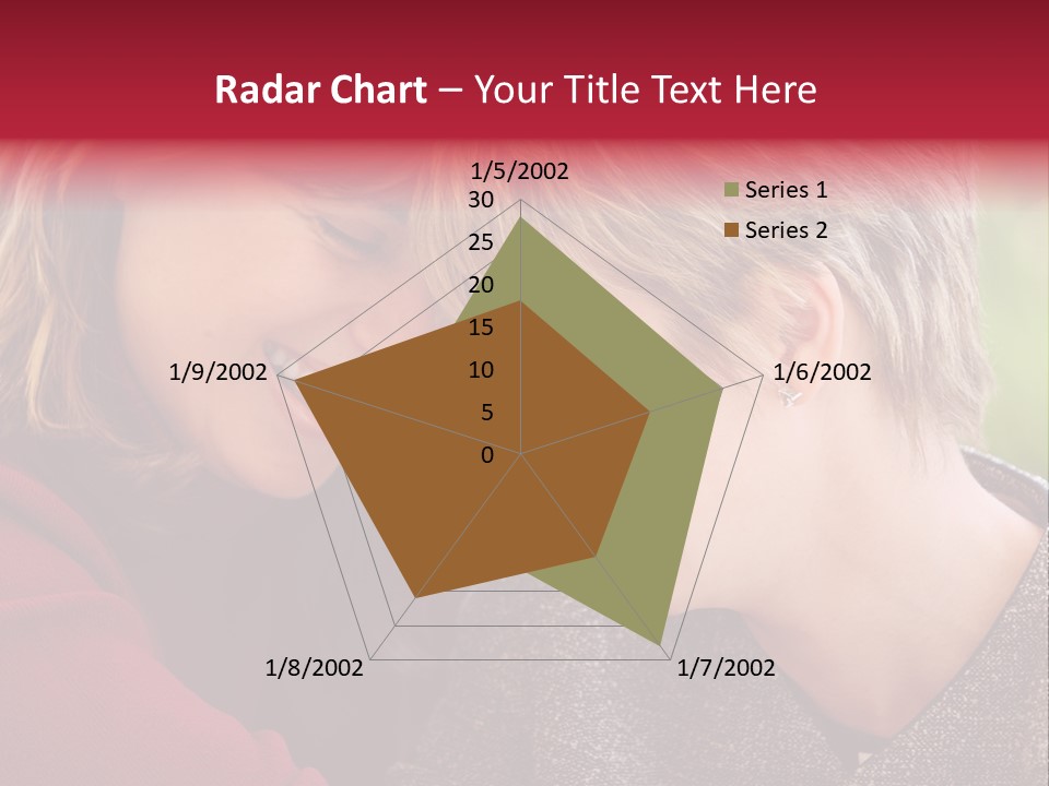 2 Women Having A Good Time Together PowerPoint Template