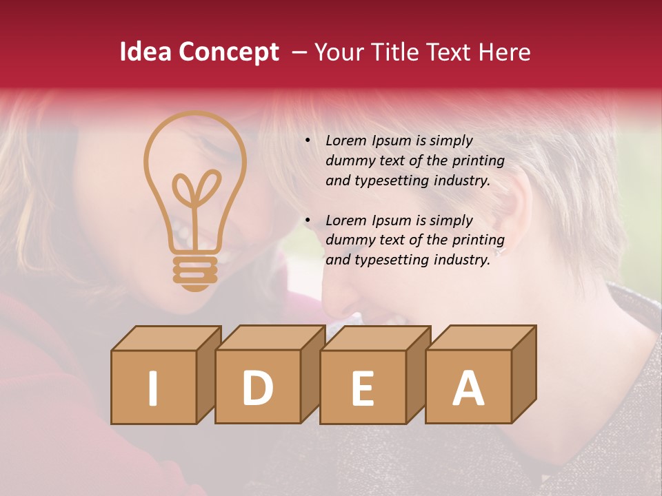 2 Women Having A Good Time Together PowerPoint Template