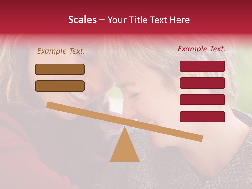 2 Women Having A Good Time Together PowerPoint Template