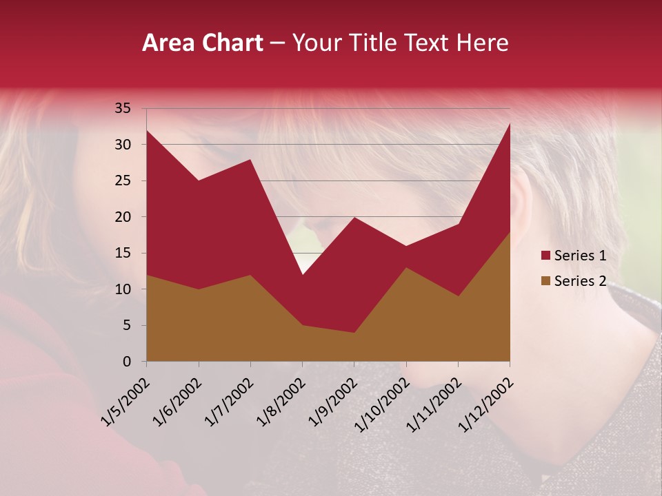 2 Women Having A Good Time Together PowerPoint Template