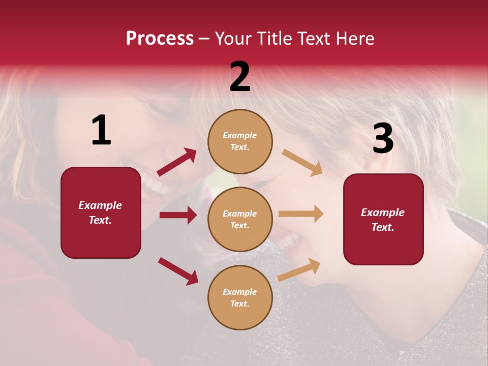 2 Women Having A Good Time Together PowerPoint Template