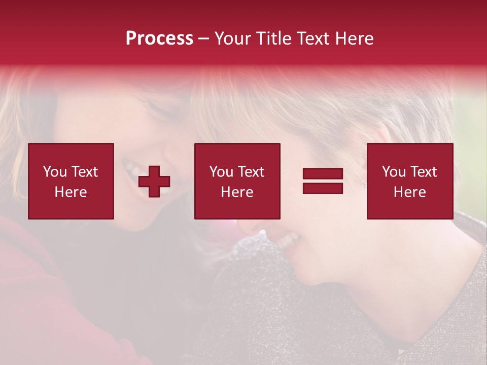 2 Women Having A Good Time Together PowerPoint Template