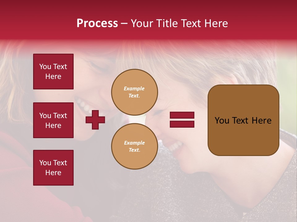 2 Women Having A Good Time Together PowerPoint Template
