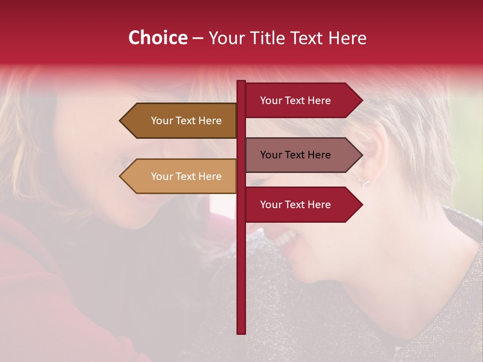 2 Women Having A Good Time Together PowerPoint Template