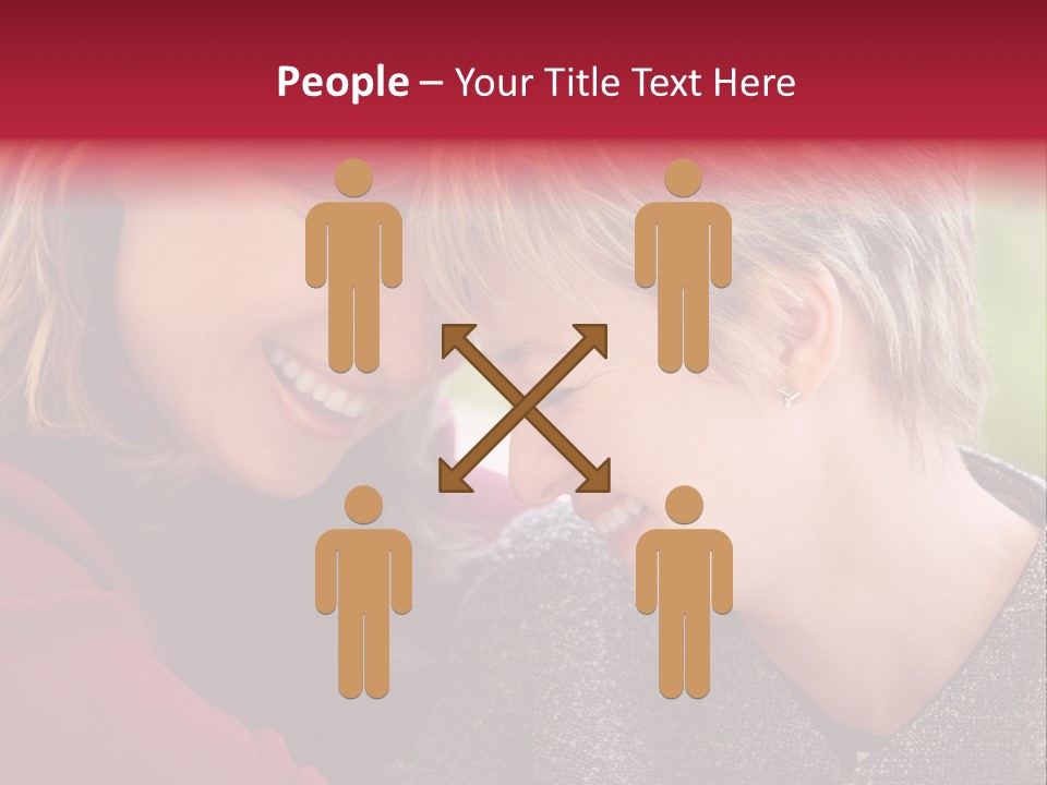 2 Women Having A Good Time Together PowerPoint Template