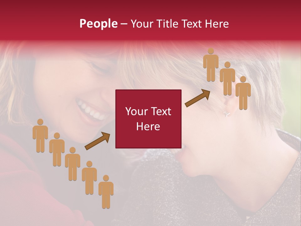 2 Women Having A Good Time Together PowerPoint Template