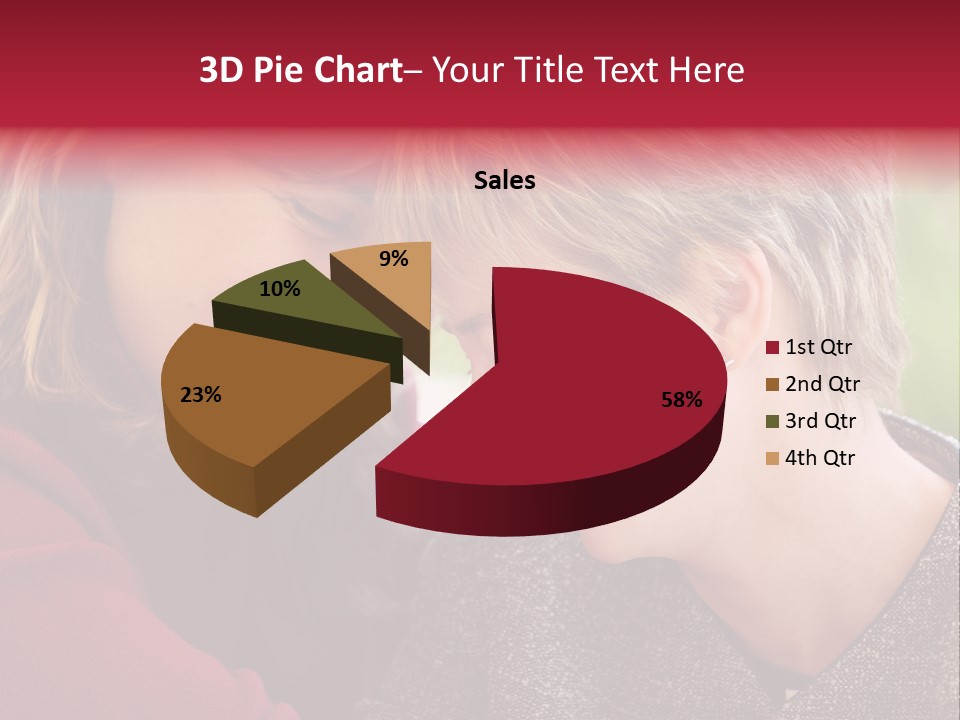 2 Women Having A Good Time Together PowerPoint Template