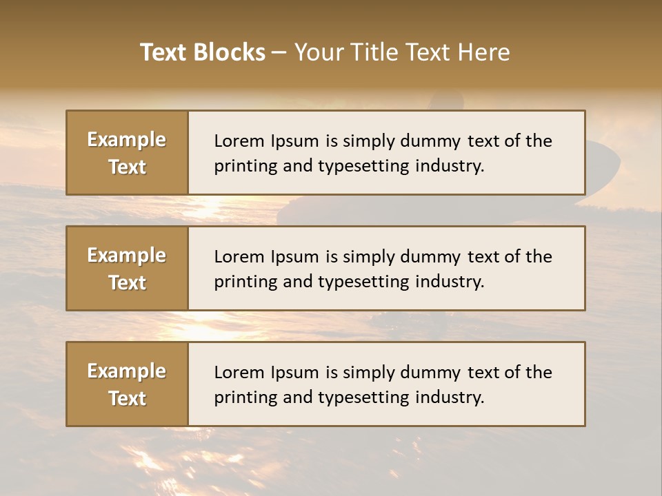 Silhouette Of Surfer At Sunset PowerPoint Template