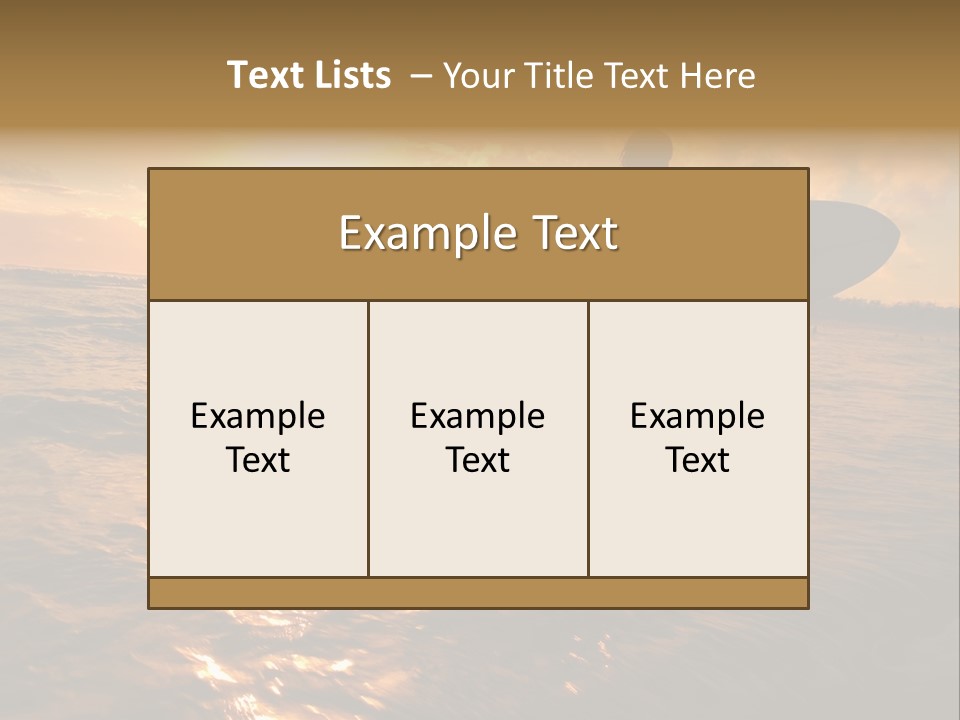 Silhouette Of Surfer At Sunset PowerPoint Template