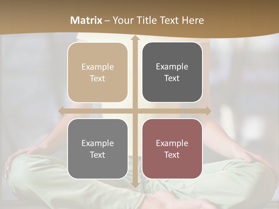 Relaxed Girl In A Lotus Pose PowerPoint Template