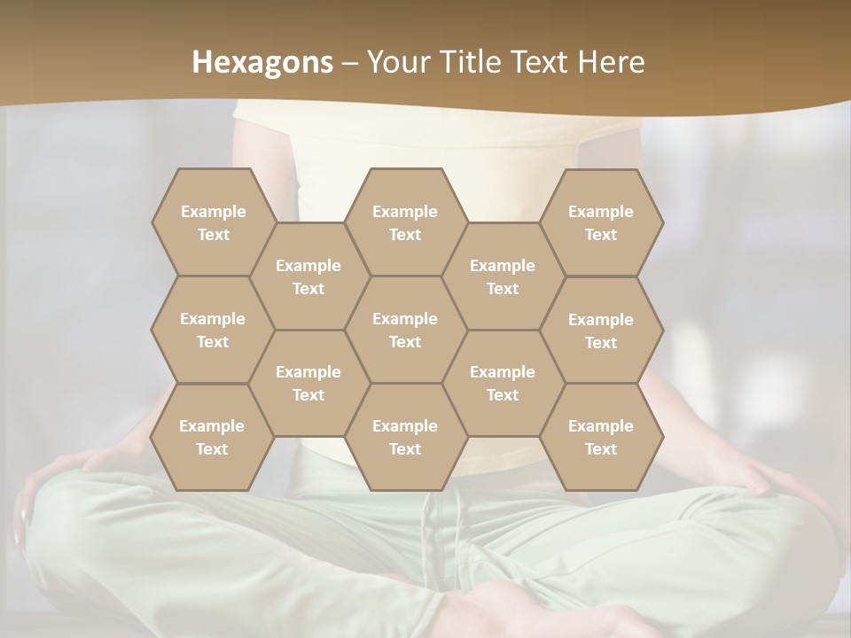 Relaxed Girl In A Lotus Pose PowerPoint Template