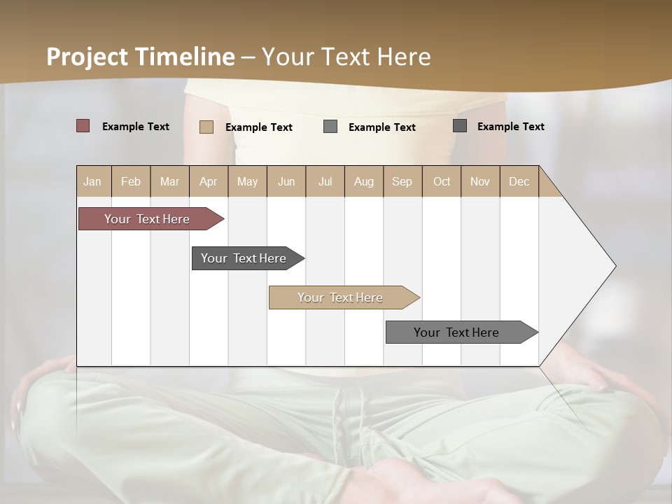 Relaxed Girl In A Lotus Pose PowerPoint Template