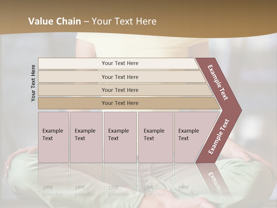 Relaxed Girl In A Lotus Pose PowerPoint Template