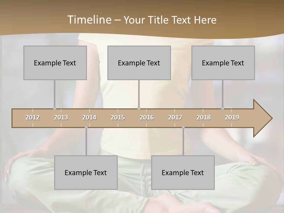 Relaxed Girl In A Lotus Pose PowerPoint Template