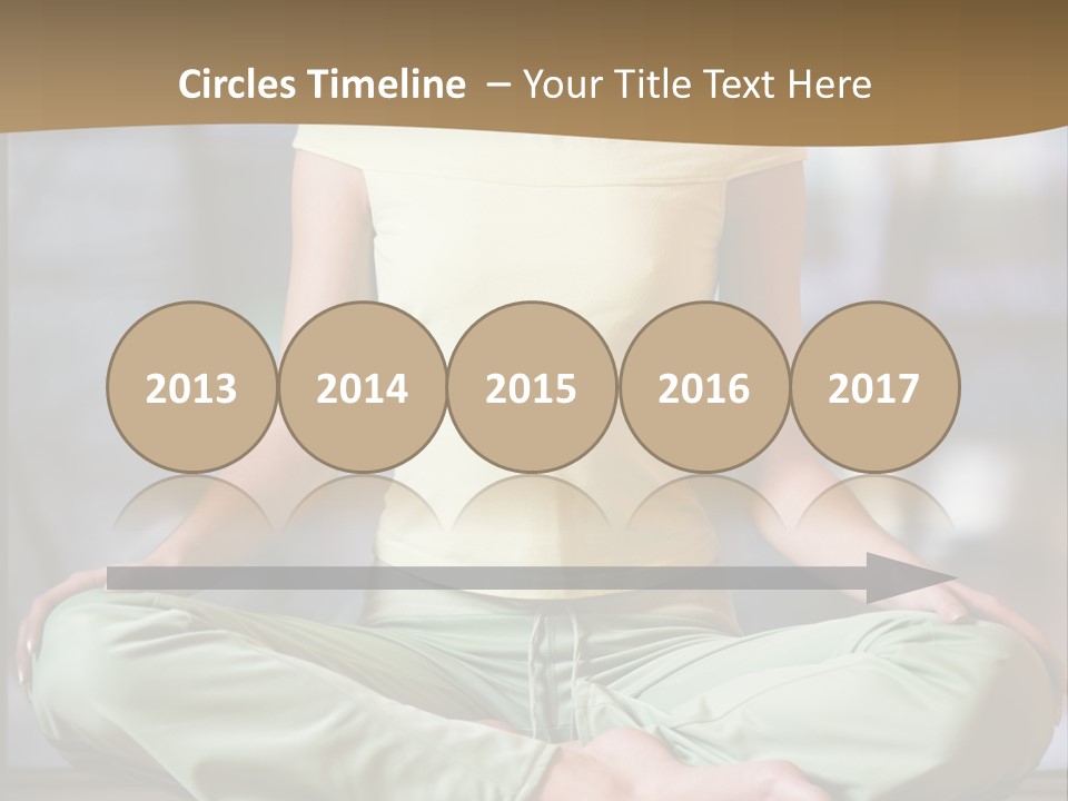 Relaxed Girl In A Lotus Pose PowerPoint Template