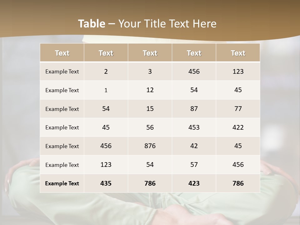 Relaxed Girl In A Lotus Pose PowerPoint Template