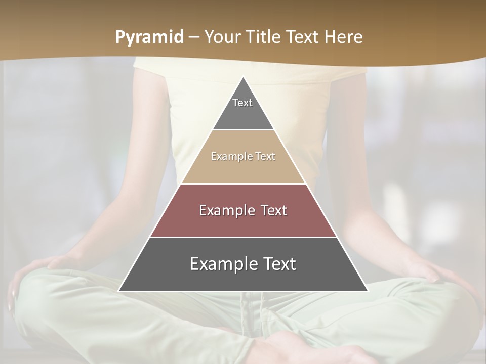 Relaxed Girl In A Lotus Pose PowerPoint Template