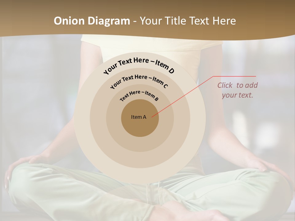 Relaxed Girl In A Lotus Pose PowerPoint Template