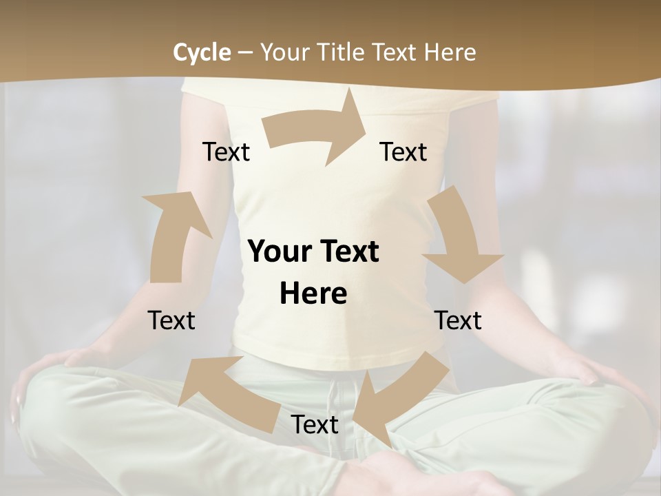 Relaxed Girl In A Lotus Pose PowerPoint Template