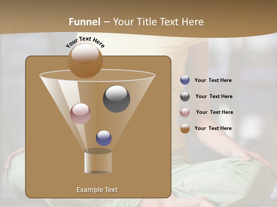 Relaxed Girl In A Lotus Pose PowerPoint Template