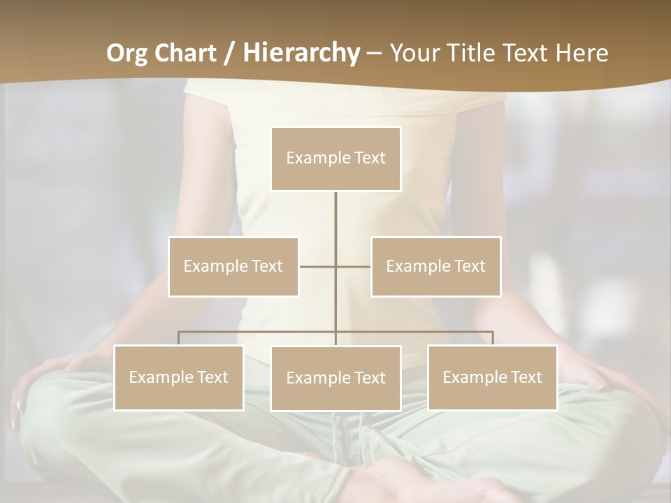 Relaxed Girl In A Lotus Pose PowerPoint Template