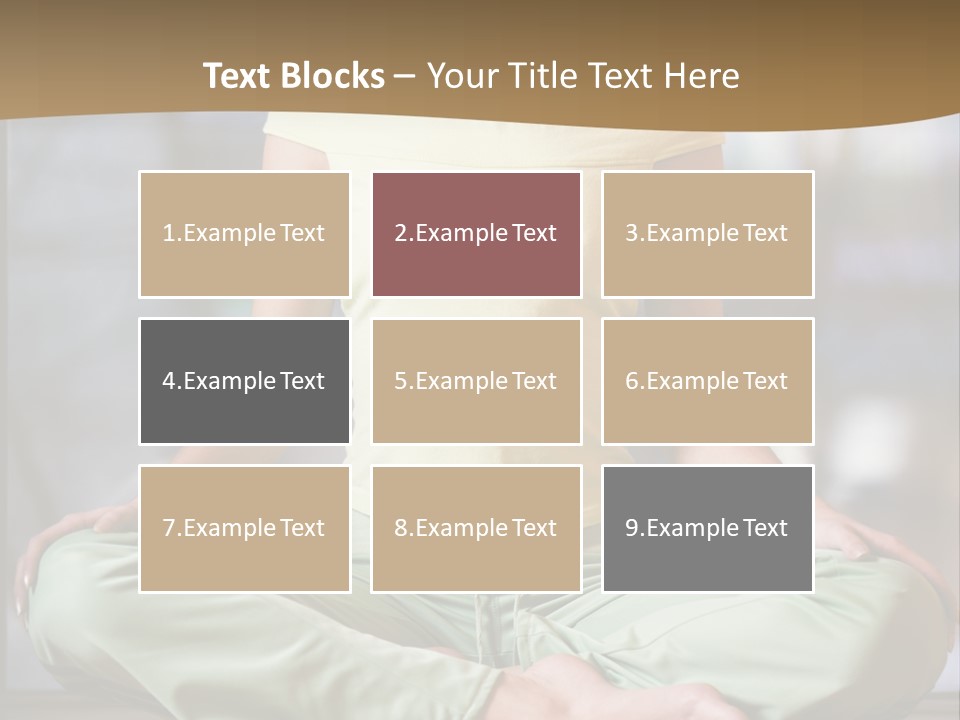 Relaxed Girl In A Lotus Pose PowerPoint Template