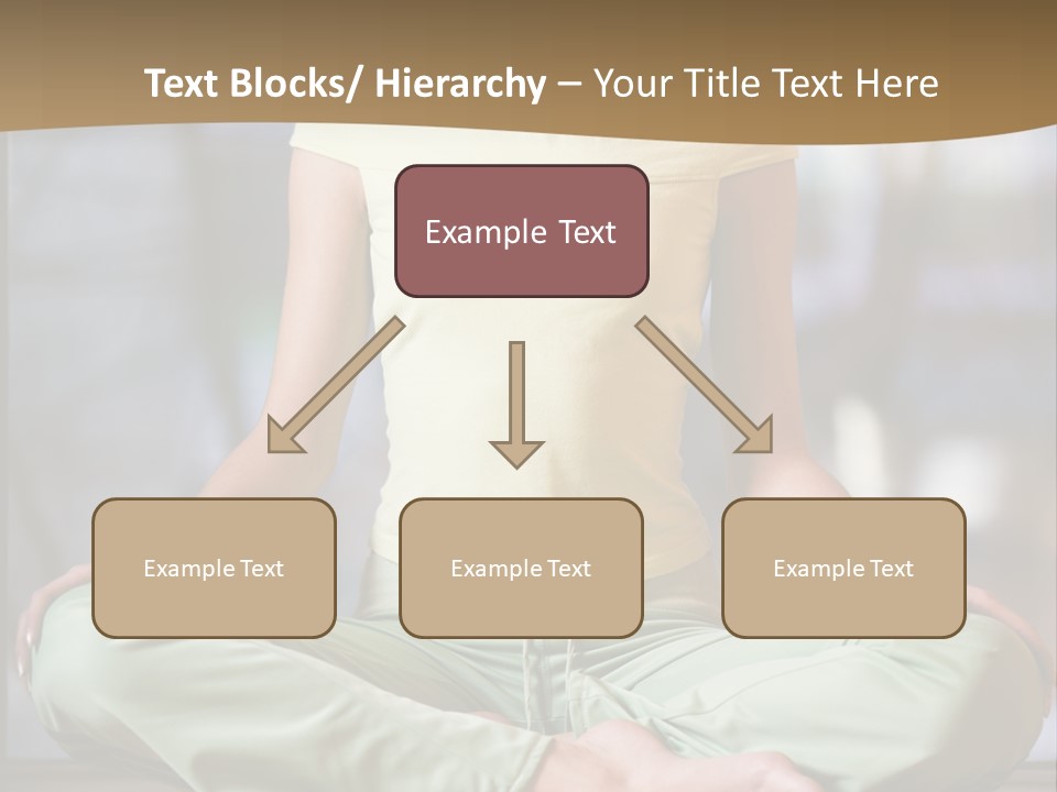 Relaxed Girl In A Lotus Pose PowerPoint Template