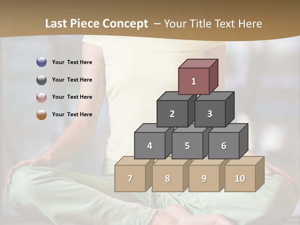 Relaxed Girl In A Lotus Pose PowerPoint Template