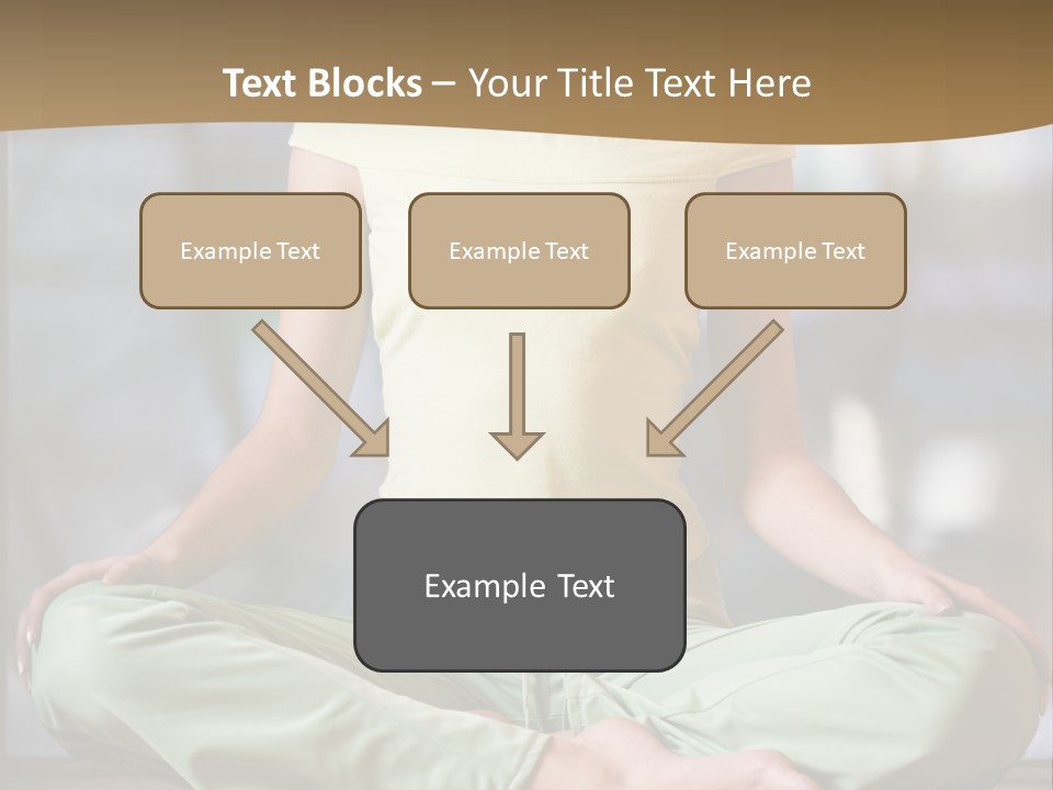 Relaxed Girl In A Lotus Pose PowerPoint Template