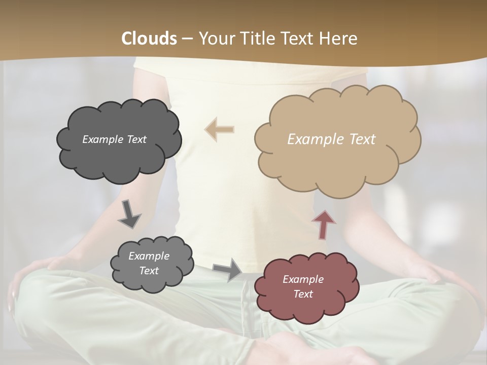 Relaxed Girl In A Lotus Pose PowerPoint Template