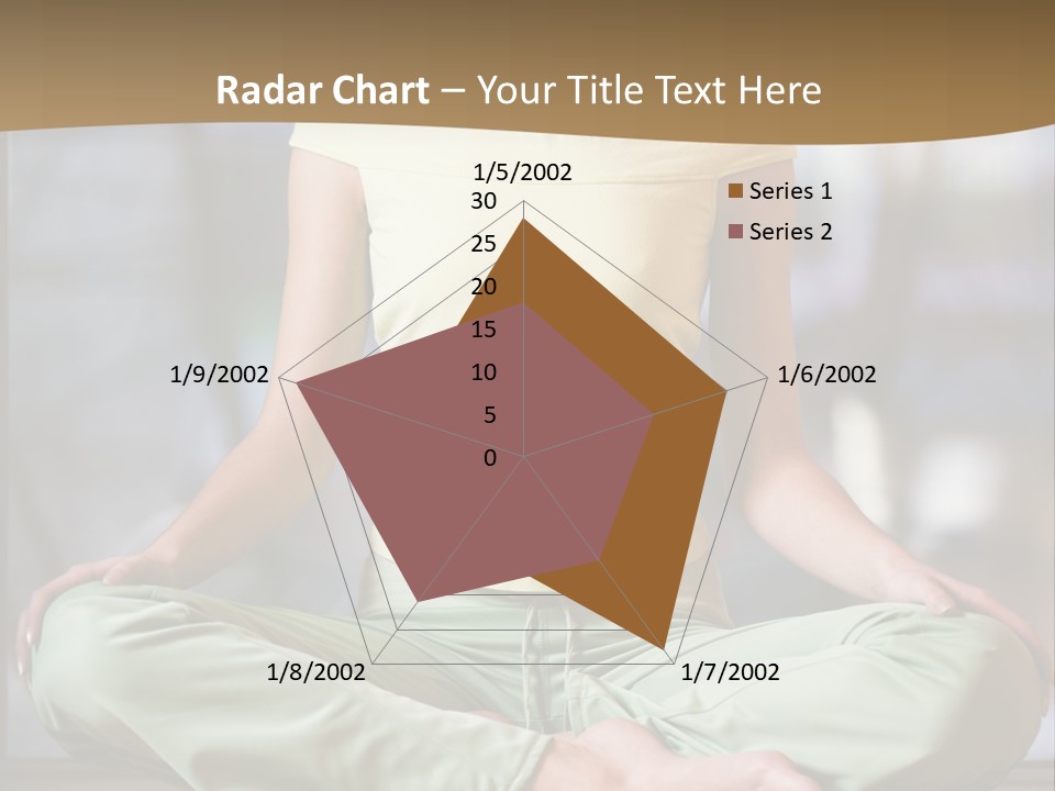 Relaxed Girl In A Lotus Pose PowerPoint Template