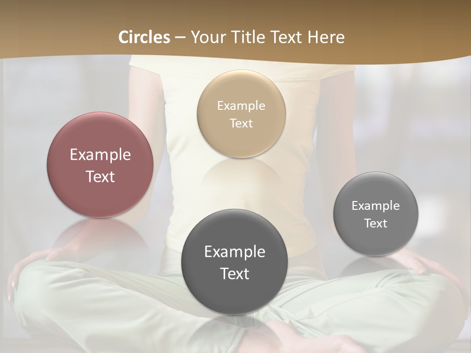 Relaxed Girl In A Lotus Pose PowerPoint Template