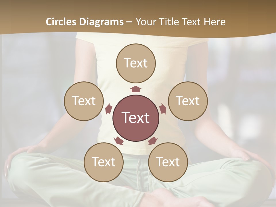 Relaxed Girl In A Lotus Pose PowerPoint Template