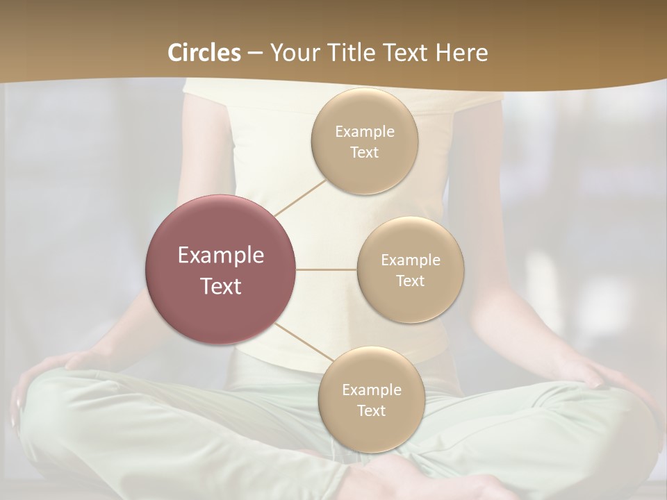 Relaxed Girl In A Lotus Pose PowerPoint Template