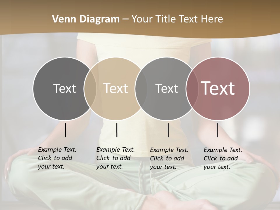 Relaxed Girl In A Lotus Pose PowerPoint Template