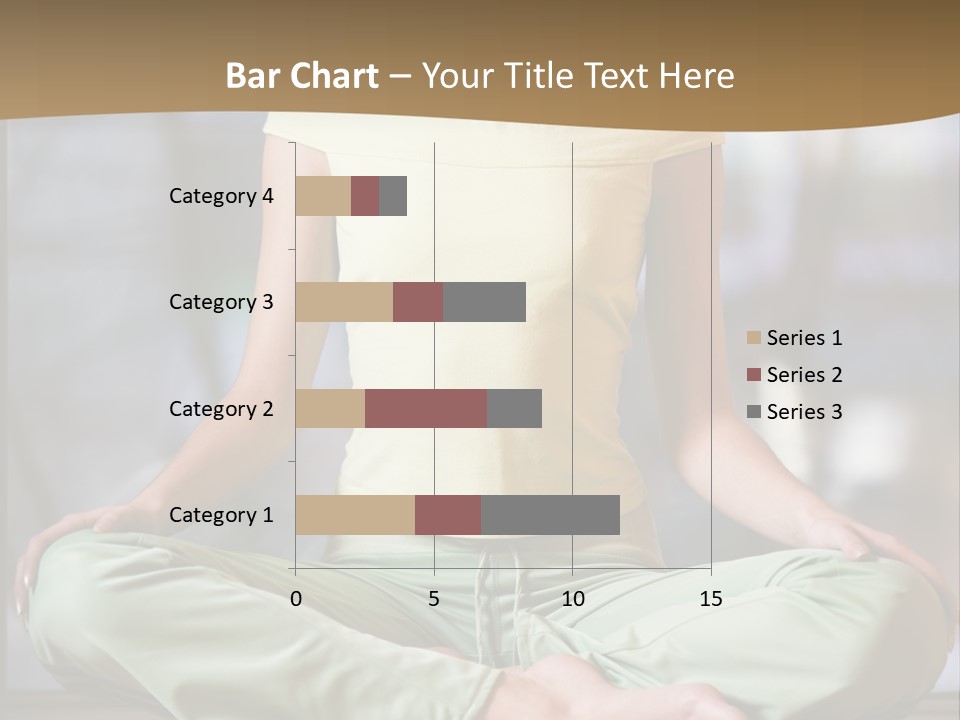 Relaxed Girl In A Lotus Pose PowerPoint Template